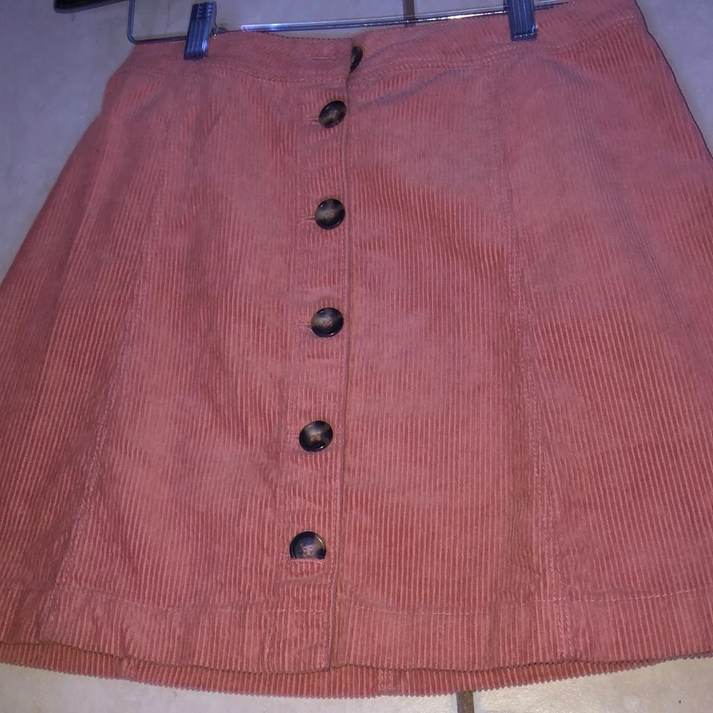 Pink mini skirt